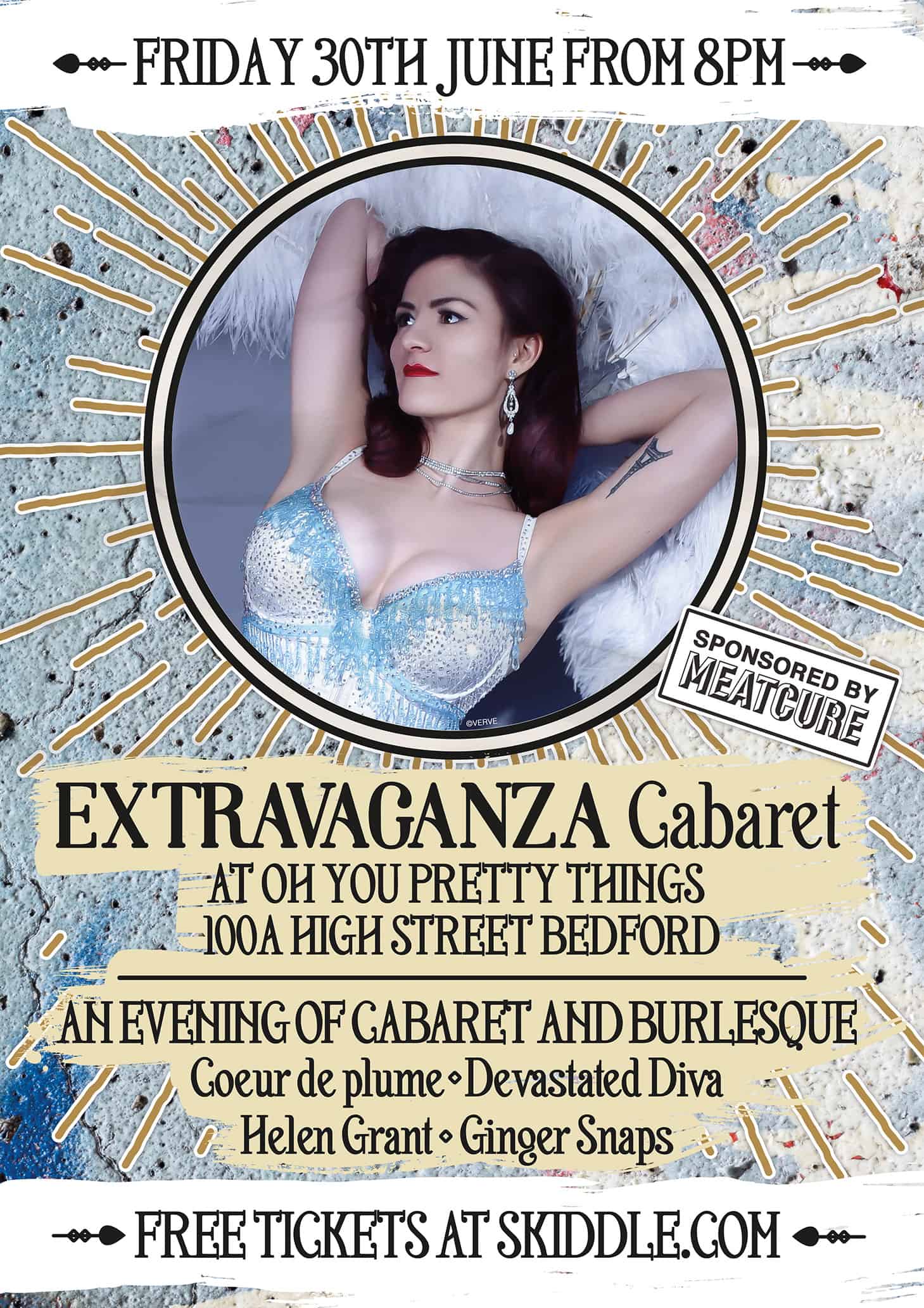 Extravaganza Bedford Poster - Cabaret
