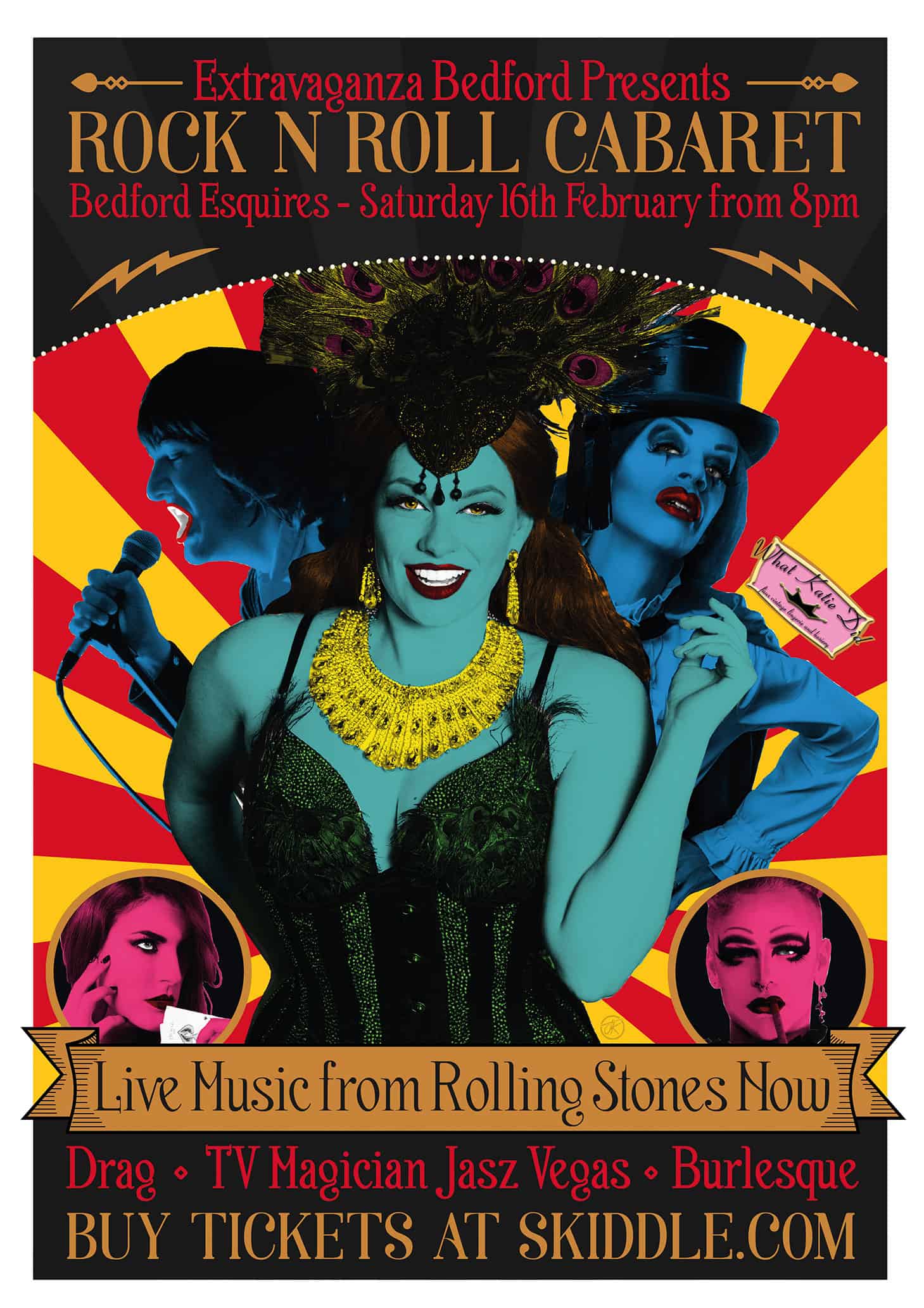 Extravaganza Bedford Poster - Rock N Roll Cabaret 