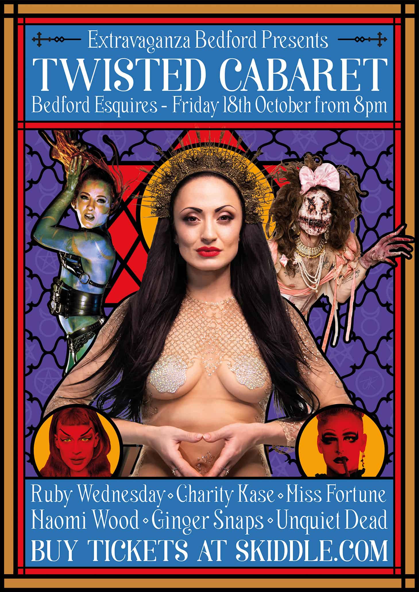 Extravaganza Bedford Poster - Twisted Cabaret
