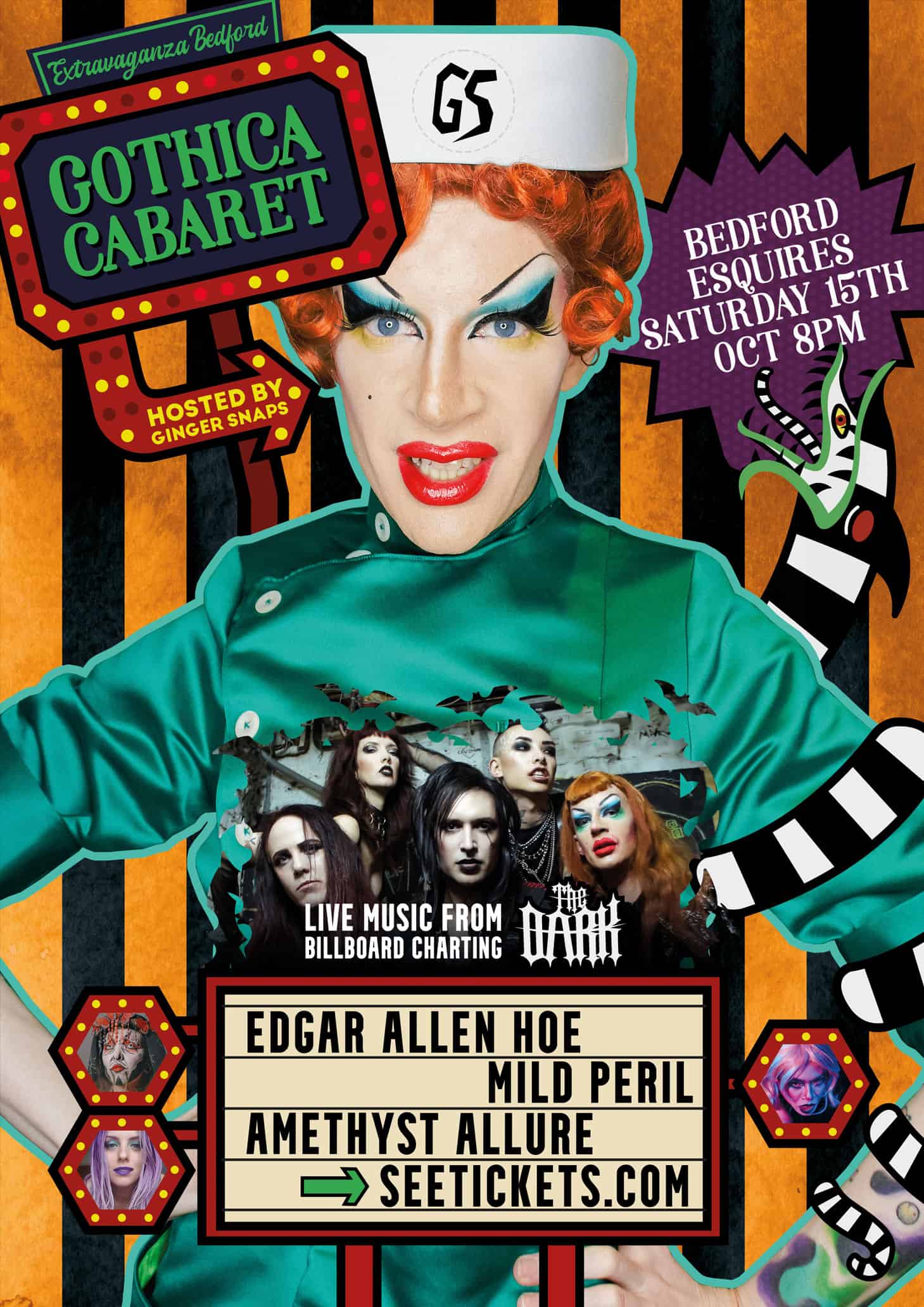 Extravaganza Bedford Poster - Attitude Live Music and Cabaret 