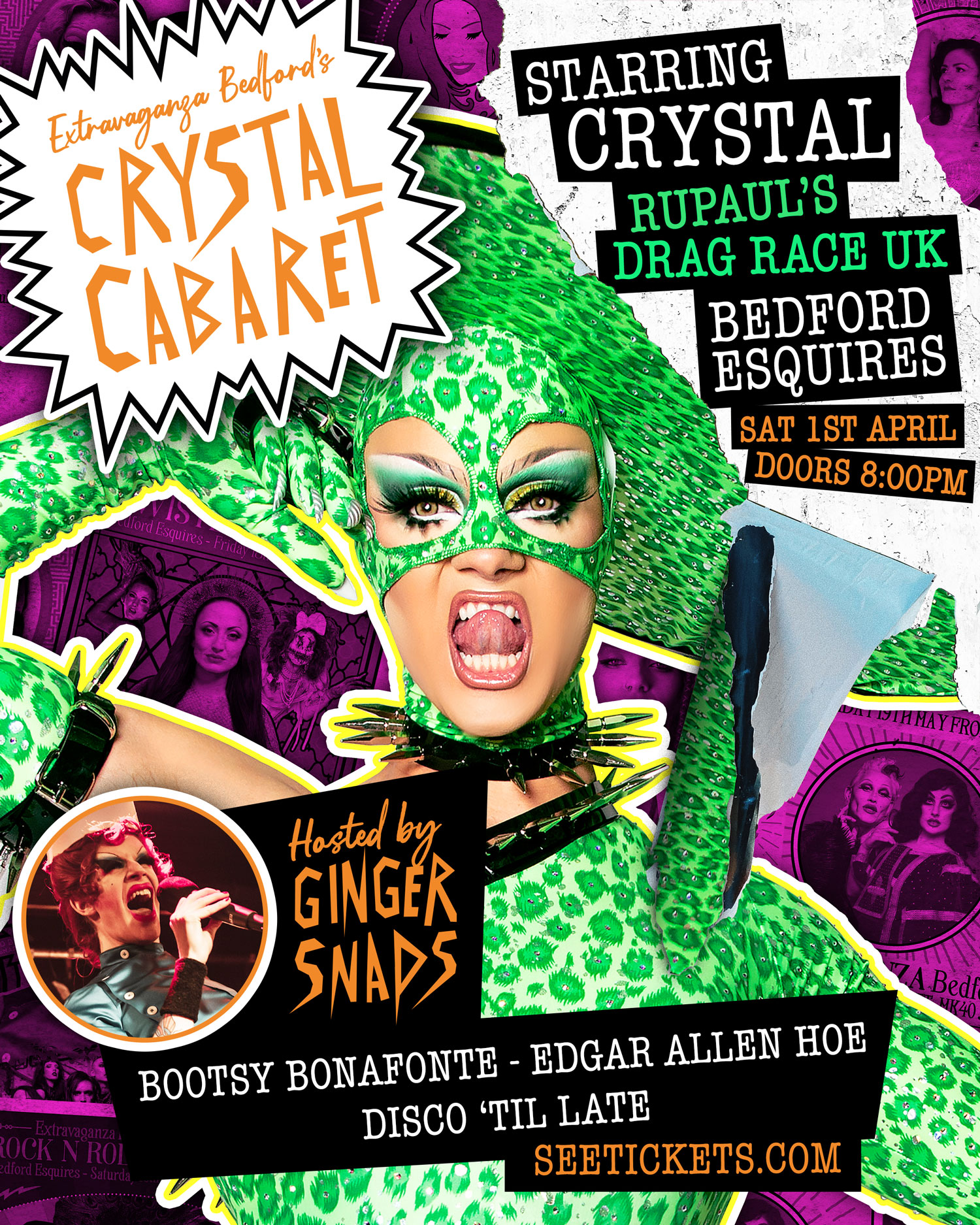 Extravaganza Bedford Poster - Attitude Live Music and Cabaret 