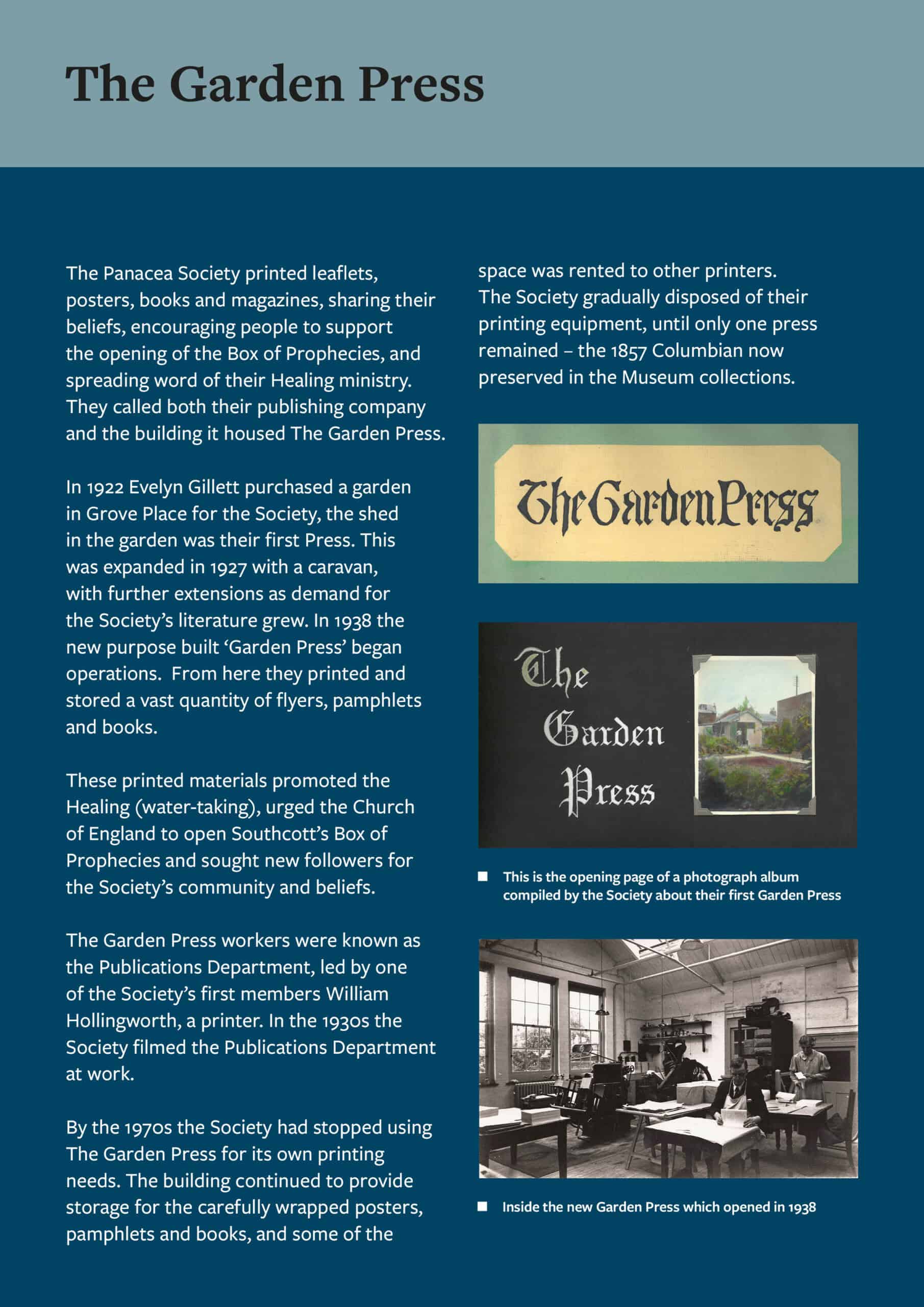Panacea Museum Exhibtion - The Garden Press