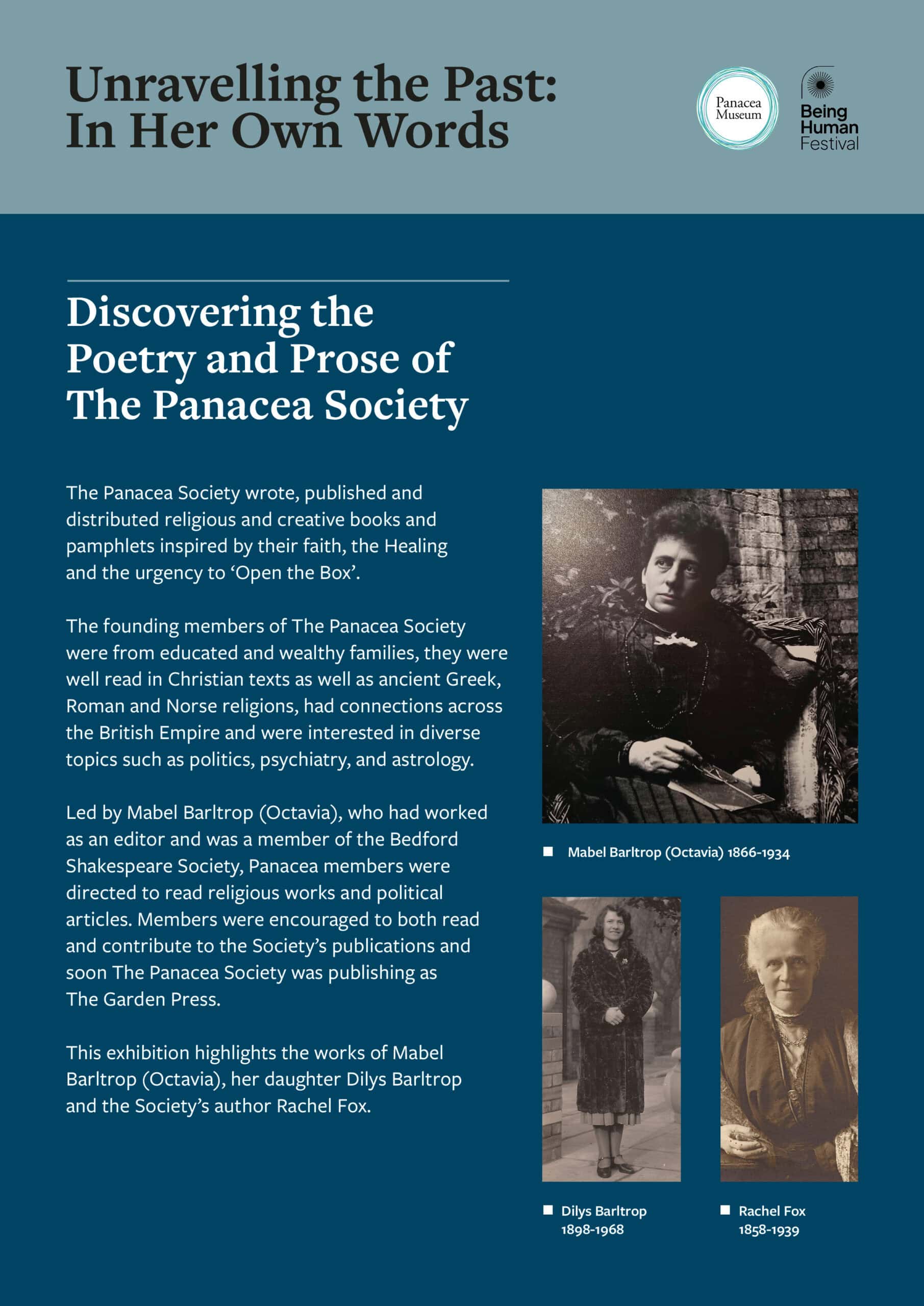 Panacea Museum Exhibition - Unravelling The Past